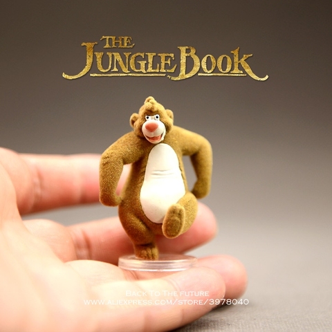 Disney El Libro de La Selva Baloo oso 6cm muñeco de acción figura de colección de decoración de Anime figura de modelo de juguete para el regalo de los niños ► Foto 1/5
