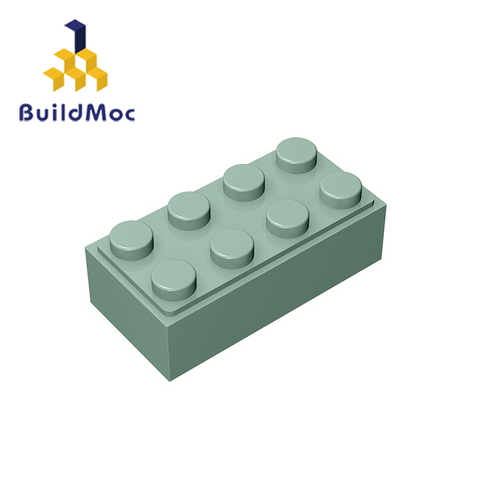 BuildMOC-piezas de bloques de construcción compatibles con 3001 de partículas, 2x4, LOGO DIY, regalos creativos educativos, juguetes ► Foto 1/5