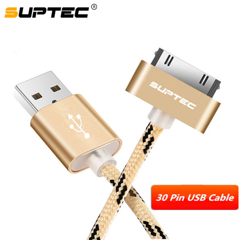 SUPTEC-Cable USB para iPhone 4, 4s, 3GS, 3G, iPad 1, 2 y 3, iPod Nano touch, carga rápida, adaptador de cargador Original, Cable de sincronización de datos ► Foto 1/6