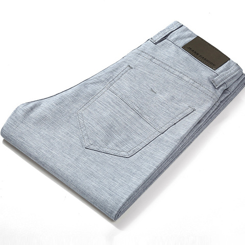 HCXY-pantalones de lino de alta calidad para hombre, calzas finas informales, de talla grande 38, para verano, 2022 ► Foto 1/5