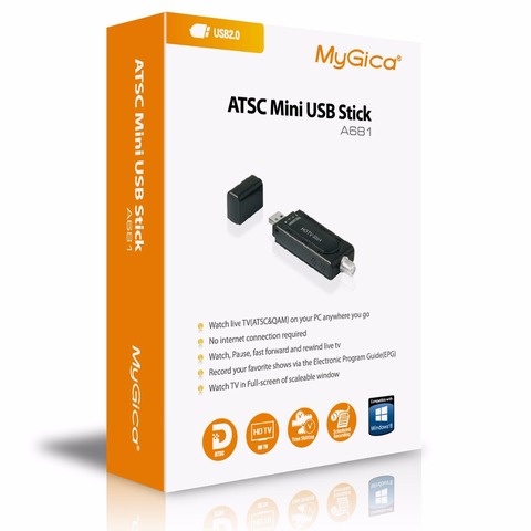 GENIATECH Mygica ATSC USB TV Stick A681 HD sintonizador de TV para los Estados Unidos Canadá Corea del Sur de México ► Foto 1/6
