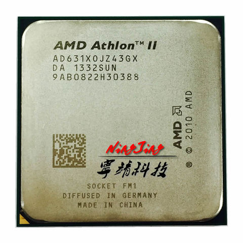 AMD Athlon II X4 631 2,6 GHz Quad-Core CPU procesador AD631XWNZ43GX Socket FM1 ► Foto 1/1