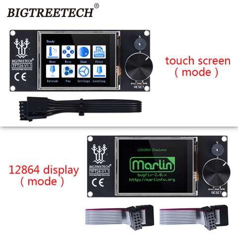 BIGTREETECH TFT24 V1.1 controlador inteligente pantalla táctil con Panel de pantalla LCD 12864 para MKS SKR V1.3 PRo Ender 3 PRo 3D Board ► Foto 1/6