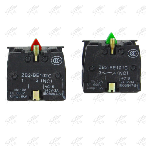 XB2-Bloque de contacto con ZB2-BE101C, interruptor con palanca de mandos, Normal de apertura sin ZB2-BE102C, NC, sustituye a TELE 10A 600V, 10 Uds. ► Foto 1/6