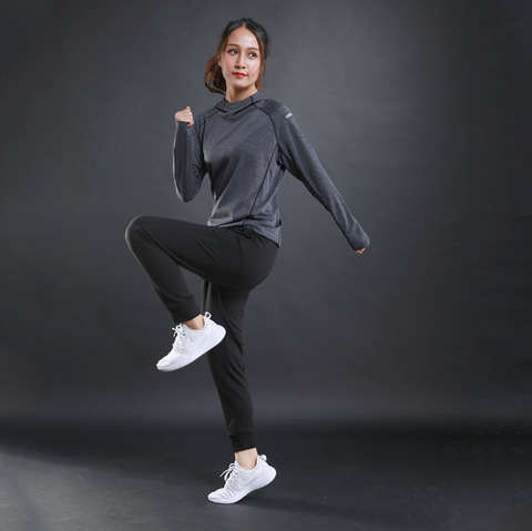 Camisetas finas para correr para mujer, sudaderas de manga larga para gimnasio, entrenamiento de secado rápido, ropa deportiva transpirable para Yoga ► Foto 1/6