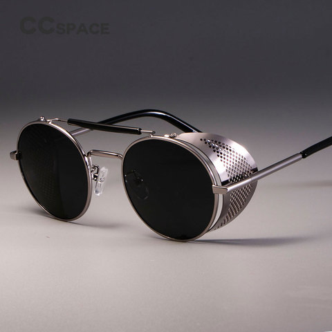 Gafas De Sol zml14 Retro redondas De Metal Steampunk para hombre y mujer, gafas De diseñador De marca, gafas De Sol, gafas De Sol, protección UV ► Foto 1/6