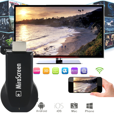 Mirascreen wifi HDMI OTA TV Stick Dongle Wi-Fi receptor pantalla mejor anycast DLNA Airplay Miracast Airmirroring TVSE5 ► Foto 1/2