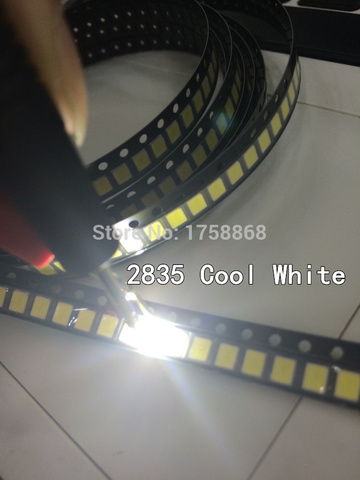 500 unids/lote 0,2 W SMD 2835 LED lámpara de 21-25lm Blanco/blanco cálido LED SMD cuentas LED Chip DC3.0-3.6V para todo tipo de luz LED ► Foto 1/1