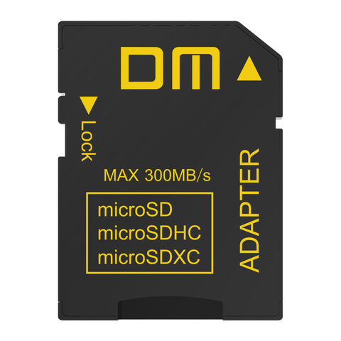 Adaptador DM SD SD4.0 UHS-icomptable con microSD microSDHC microSDXC, velocidad de transferencia que puede hasta 300 MB/s ► Foto 1/5