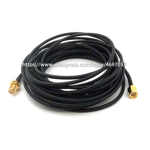 Cable SMA macho a hembra, adaptador conector RG174, Cable RF WIFI, Cable de extensión de Antena 1M 2M 3M 5M ► Foto 1/5