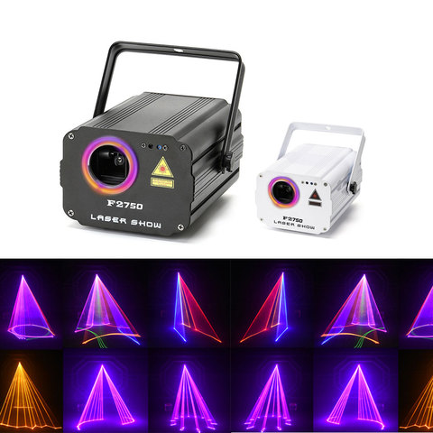 Luz láser 3D RGB DMX colorido proyector de escáner 512, fiesta de Navidad, DJ, discoteca, espectáculo, luces, club, equipo de música, rayo móvil, escenario ► Foto 1/6