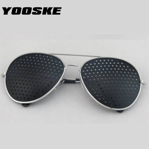YOOSKE-gafas de sol Retro Para hombre y mujer, anteojos con agujeros pequeños, para el cuidado de la visión, Unisex, mejorador de la vista ► Foto 1/5
