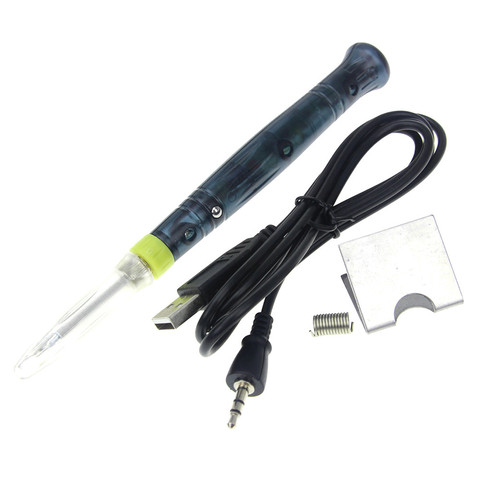 De soldadura de hierro Mini USB portátil para pistola de soldadura con indicador LED caliente de soldadura de hierro de calefacción de alta calidad herramienta de 5 V 8 W ► Foto 1/5