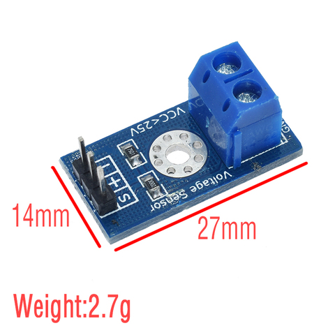 Módulo de detección de voltaje, Sensor de tensión para Arduino, bloques de construcción electrónicos ► Foto 1/5