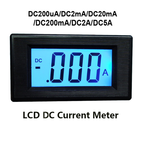 Medidor de corriente continua LCD, amperímetro Digital de tres y medio LCD, cristal líquido, cabezal ICL 7106, Panel de Medidor de amperios ► Foto 1/5