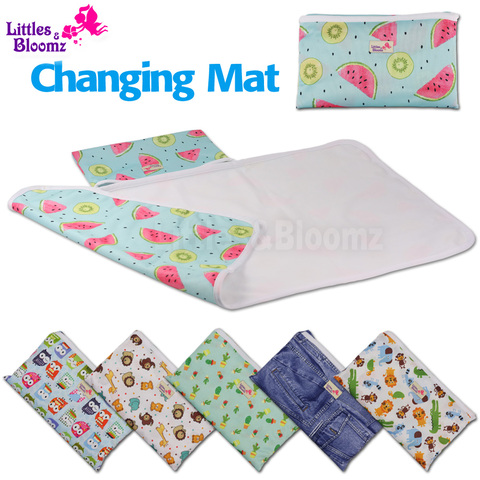 [Littles & Bloomz] alfombrilla para pañales de viaje compacta lavable portátil para bebé para cambiar pañales suelo impermeable ► Foto 1/6