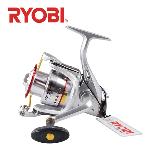 RYOBI WARRIOR SI-carrete de pesca giratorio, original, 100%, 1000 ~ 4000, 6000/8000, 6 + 1BB, ratio de engranaje 5,0: 1/5, 1:1, arrastre máximo, 2,5 ~ 8kg ► Foto 1/1