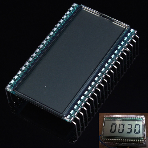 EDS805 módulo pantalla LCD de 4 bits, 8 dígitos TN segmento LCD 50,8x30,48x2,8mm 45,72x16,51mm de Metal Pin ► Foto 1/6