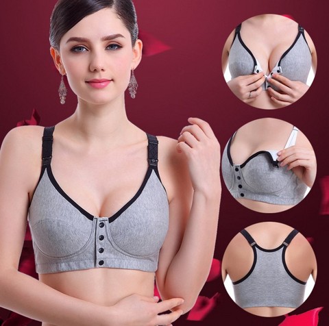 Sujetador Push Up de algodón sin aros para mujer, ropa interior Sexy con hebilla para evitar el flacidez, lencería ► Foto 1/6