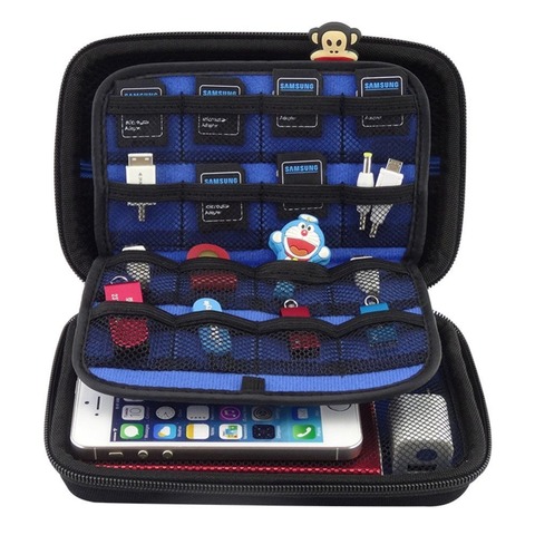 Bolsa de almacenamiento de viaje cuadrada para consola de juegos 3DS XL/3D, accesorios digitales, SSD de 2,5 pulgadas, HDD ► Foto 1/4