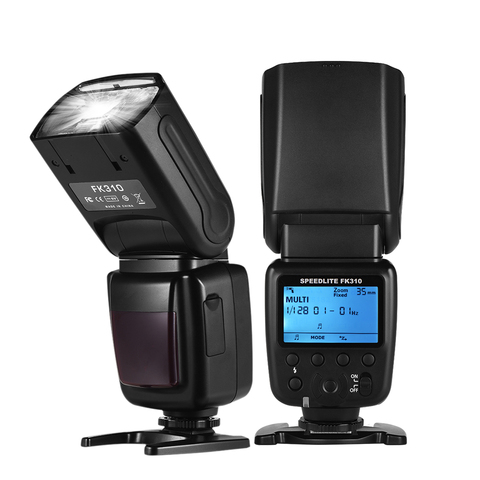 Cámara Universal inalámbrica Flash luz Cámara Speedlite GN33 LCD con Mini soporte para cámara Canon Nikon Sony Olympus Pentax DSLR ► Foto 1/6