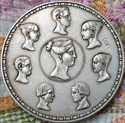 Copia de monedas de rublo chapadas en plata, 100% de fabricación, venta al por mayor, 1836, Rusia, 1 unidad ► Foto 1/2