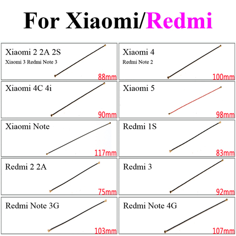 1 Uds 100% nuevo WiFi señal de antena cable flexible cinta para Xiaomi Redmi 1S M2 M2S M3 nota 3G 4G Note2 Note3 3 Pro Nota 4 4X ► Foto 1/1