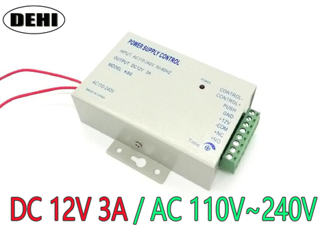 Calidad Superior DC 12 V nueva puerta Control DE ACCESO sistema de alimentación del interruptor 3a/AC 110 ~ 240 V ► Foto 1/4