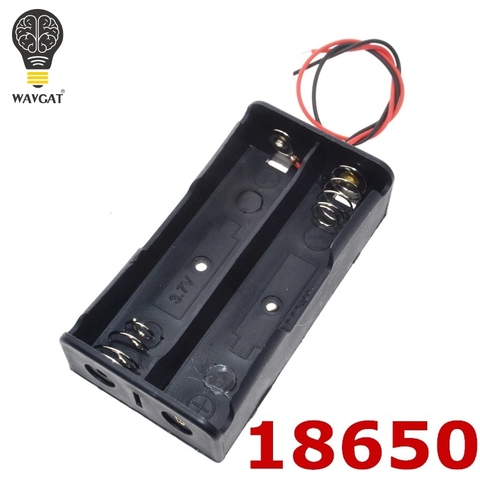 WAVGAT Power Bank 18650 soporte de batería caja de almacenamiento de plástico para 2x 18650 ► Foto 1/5