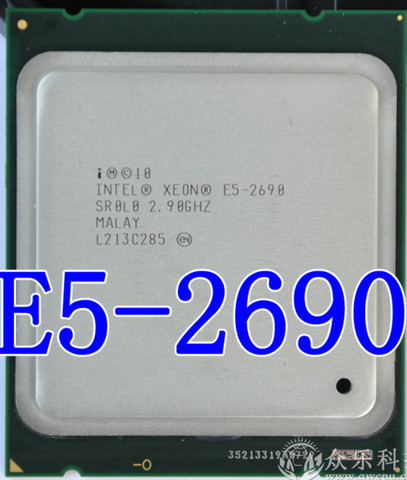Intel-Procesador xeon, componente de escritorio, CPU, E5-2690 E5 2690 e5 2690 Eight Core 2,9G SROL0 C2 LGA2011 ► Foto 1/1