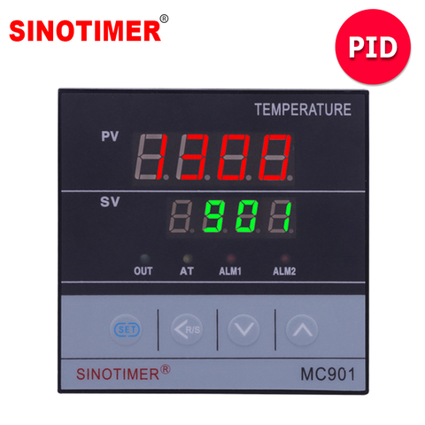 Controlador de temperatura Universal para termopar, termopar Digital PID SSR, entrada PT100 K, Salida para calor frío con alarma ► Foto 1/6