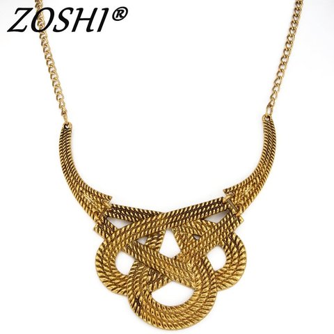 ZOSHI-Collar bohemio de estilo étnico para mujer, gargantilla de oro Vintage, Collar étnico, regalo ► Foto 1/1