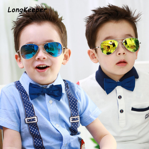 Gafas de sol a la moda con diseño de marca para niños, Gafas de sol para niños con estilo Piolt para niñas, Gafas de protección UV para 100%, Gafas ► Foto 1/6