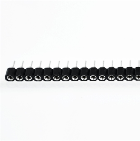 10 unids 1x40 Pin 2,54 conector macho hembra redondo ► Foto 1/1