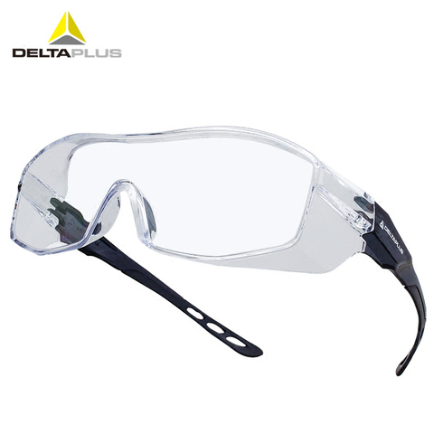 DELTAPLUS-gafas de seguridad transparentes, lentes protectoras resistentes a arañazos, a prueba de polvo, a prueba de viento, para laboratorio, antigolpes, PC ► Foto 1/6