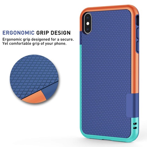 Funda de silicona antideslizante para iPhone, protector antideslizante de goma para iPhone XS Max XR X 10 8 7 6 6s Plus XMAX, accesorios de protección de TPU para PC ► Foto 1/6