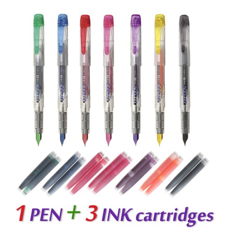 Platinum preppy ppq-200-Bolígrafo para estudiantes con cartuchos de tinta, color transparente, multicolor, PPQ200 ► Foto 1/6