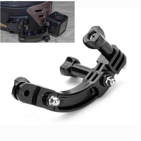 Para GoPro Hero 7 6 5 4 Session 3 + 3 2 1 cámara de subasta casco curvado brazo de extensión con tornillo de conexión rotativa soporte de montaje ► Foto 1/6