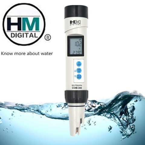 COM-300 Digital TDS/EC/Temp/PH, 4 en 1, probadores de calidad del agua, herramientas de medición, dispositivo de prueba a prueba de agua, 30% de descuento ► Foto 1/6