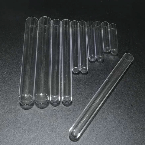 12 unids/lote tipos de tubos de ensayo de vidrio con fondo redondo para escuela/Cristalería de laboratorio ► Foto 1/2