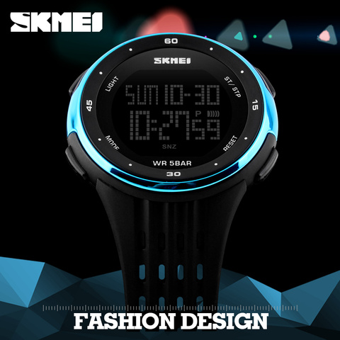 Relojes deportivos al aire libre SKMEI para hombre, relojes militares LED digitales impermeables, a la moda, relojes de pulsera de lujo electrónicos informales ► Foto 1/6