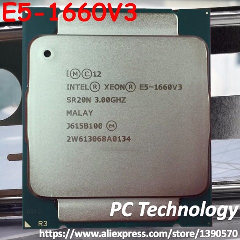 Intel-teléfono inteligente Xeon versión oficial E5-1660 V3 3,0 GHZ E5-1660V3 8 núcleos 20MB E5 1660V3 140W E5 1660 V3 DDR4 1866MHz FCLGA2011-3 ► Foto 1/1