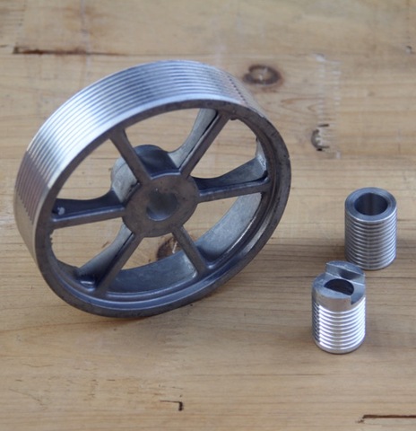 Accesorios de máquina de corte de perfil tipo Correa, 1 Juego de polea de aluminio, tamaño de rueda, herramienta eléctrica, 355 ► Foto 1/2