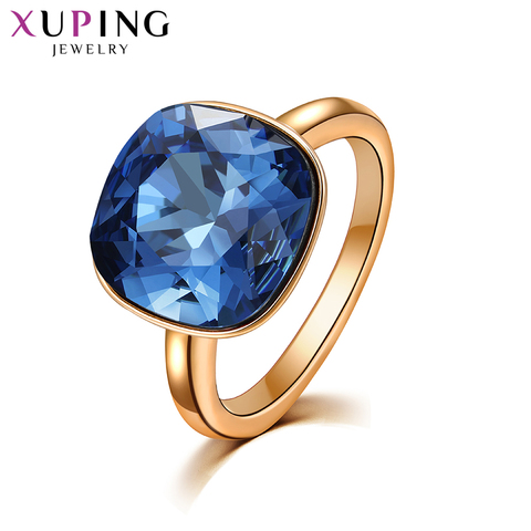 Xuping-Anillo de cristal de lujo romántico para mujer, joyería, regalos de boda 10037 ► Foto 1/6