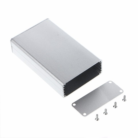 BGEKTOTH 1 PC de aluminio de Color plata caja de proyecto caja de cierre electrónico carcasa de instrumentos de bricolaje 80x50x20mm #1A60341 # ► Foto 1/6