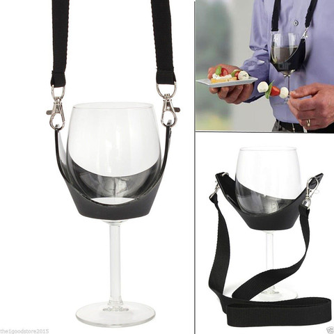 Cordón de cristal de vino portátil, correas de soporte, collar para fiesta, regalo de cumpleaños, madre, 1 unidad ► Foto 1/6