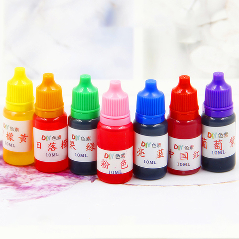 10ml pigmentos comestibles coloreantes pigmento práctico para lodo de cristal Slime DIY artesanía teñido pigmento Slime arcilla Accesorios ► Foto 1/1