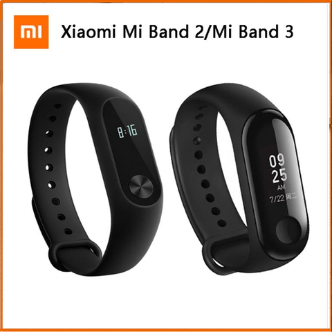 Reloj inteligente Original Xiaomi Mi Band 3 Mi Band 2, reloj inteligente deportivo Xiaomi Mi Band 2 resistente al agua hasta 5atm, con pantalla táctil y mensajes ► Foto 1/1