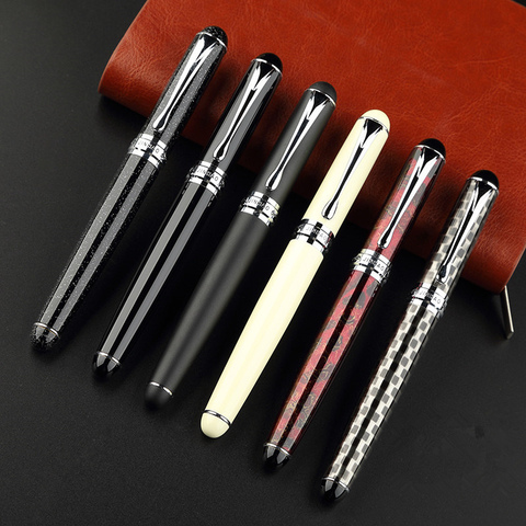 Pluma estilográfica Noble JINHAO X750, todo en 15 colores, con bolsa para bolígrafo, lapicero de tinta de metal grueso ► Foto 1/5