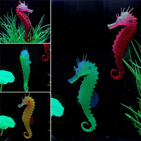 Acuario Artificial mar caballo hipocampo ornamento peces tanque medusas decoración nuevo 1 unids ► Foto 1/6